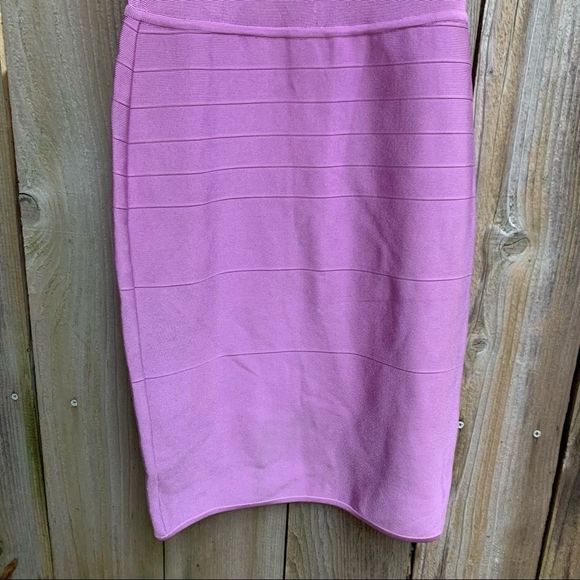 Herve Leger Pink Bodycon Bandage Backless Dress - Picture 5 of 5